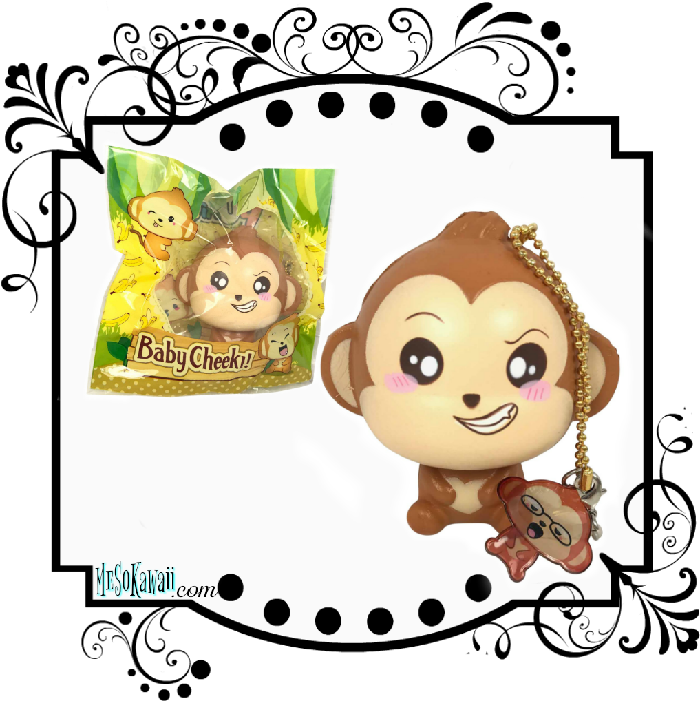 Puni Maru Baby Cheeki Monkey Squishy - Tim Holtz Stamper's Anonymous Collection Stamp & (1024x1024), Png Download