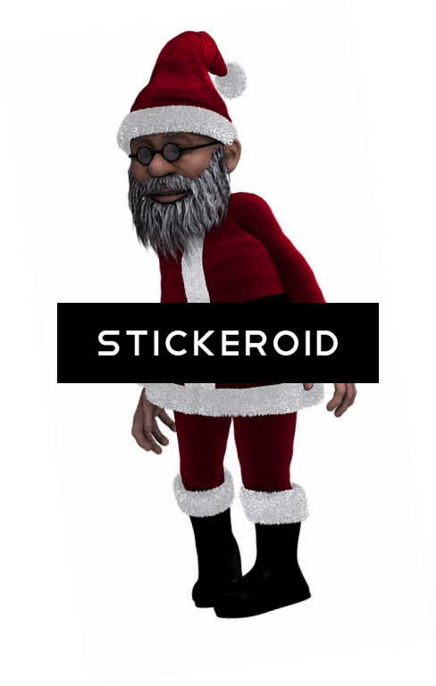 Santa Claus Skinny Version - Santa Claus (488x768), Png Download