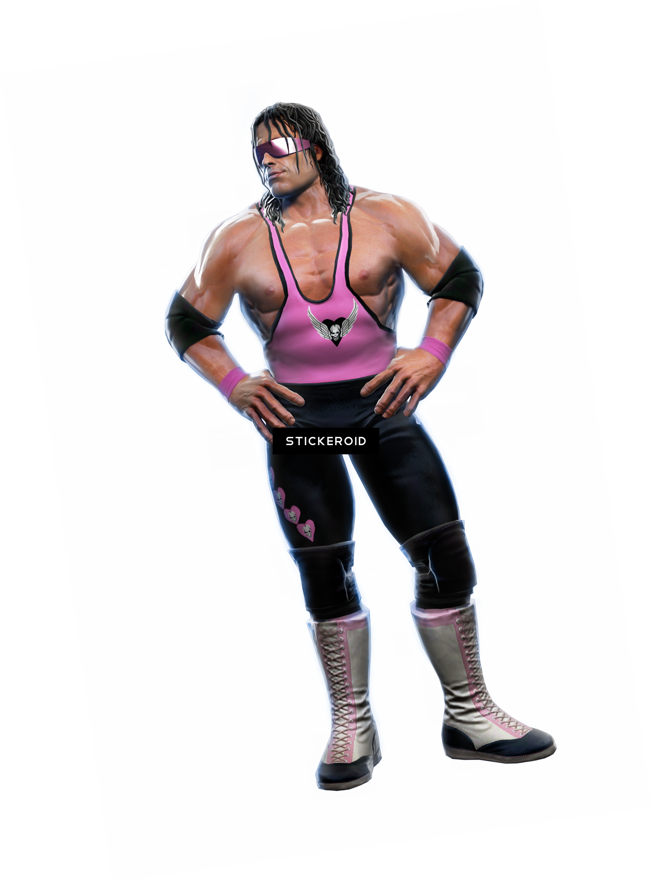 Bret Hart Wwe - Wrestler (2200x2978), Png Download