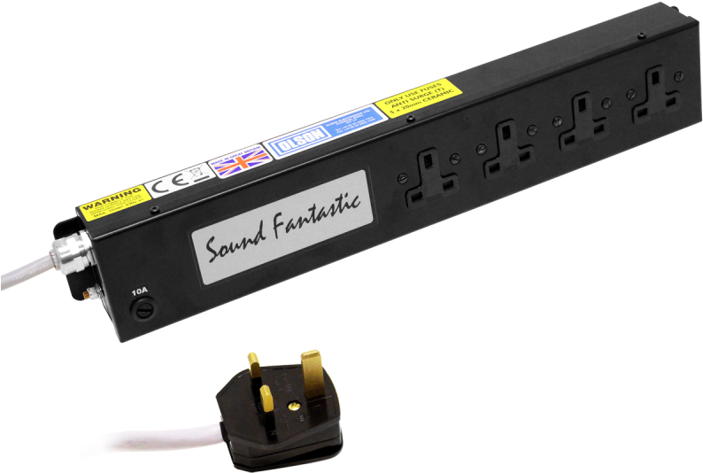 Sound Fantastic 4 Way 13a Unswitched Socket Rfi Filtered - Olson Sound Fantastic Iec (800x800), Png Download