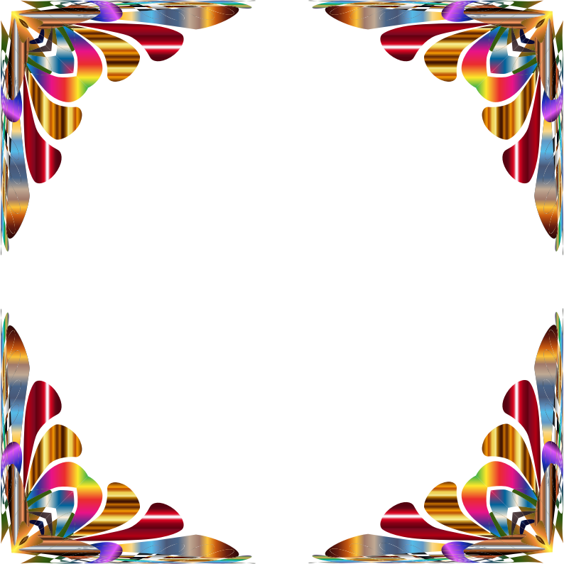 Far Out Frame - Colorful Borders (794x794), Png Download