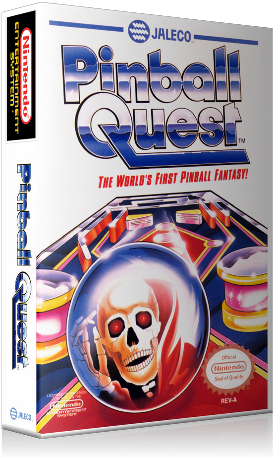 Nes Pinball Quest Retail Game Cover To Fit A Ugc Style - Pinball Quest For Nintendo Nes (800x960), Png Download