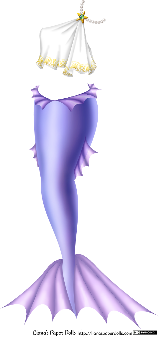 A Bluish-lavender Mermaid Tail With Lighter, Warmer - Mermaid Tails Colored Drawing (539x1146), Png Download