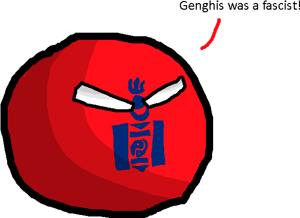 1924-1944 - Communist Mongolia Countryball (622x521), Png Download