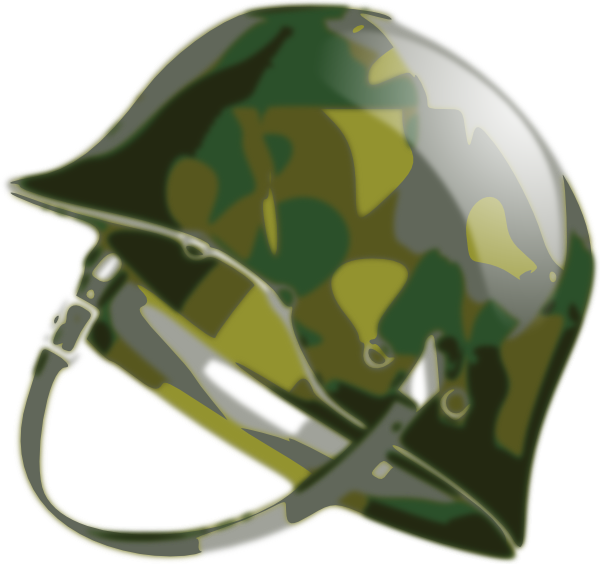 Helmet Clipart Us Army - Military Helmet Clipart Png (600x564), Png Download
