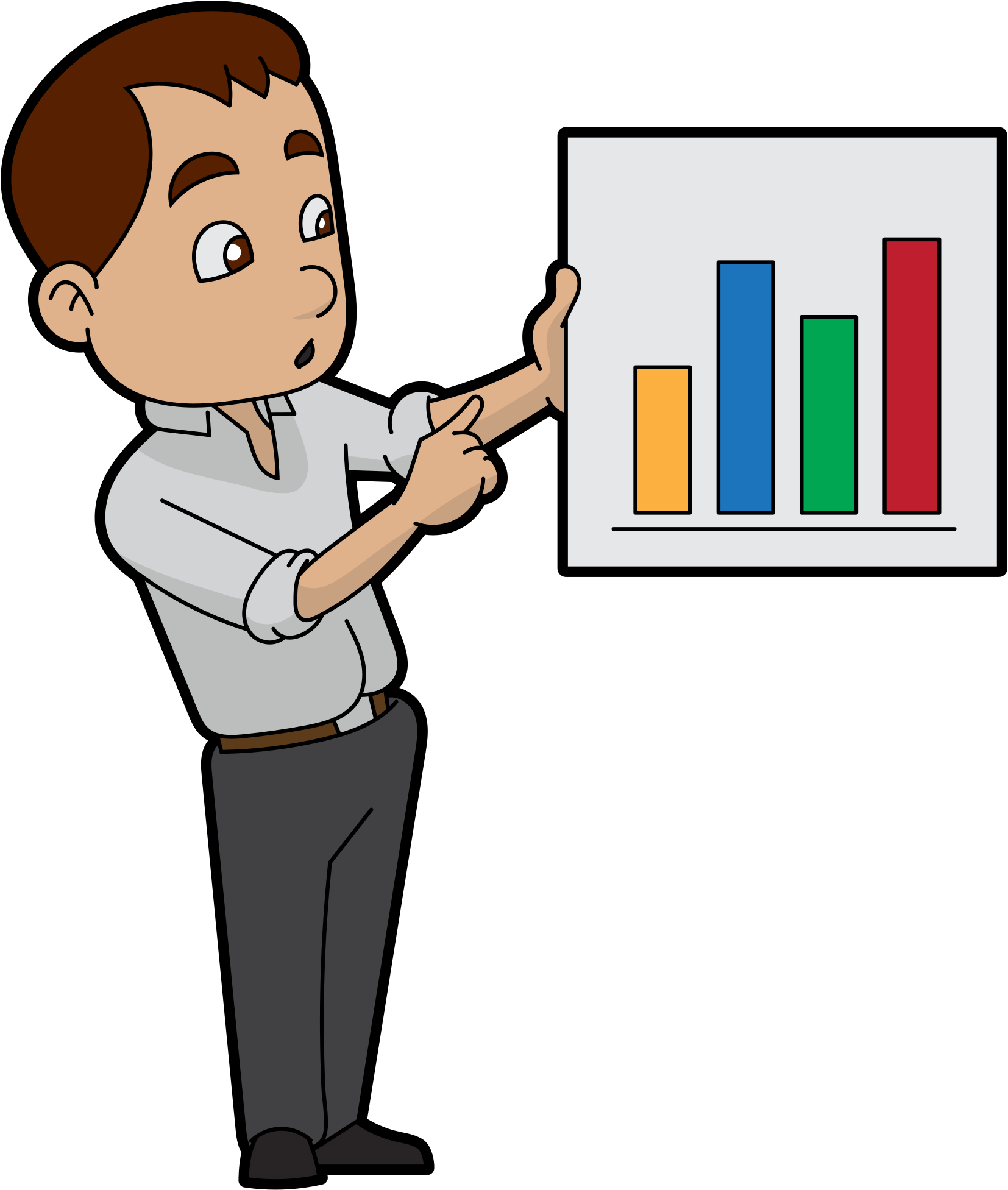 Open - Cartoon Presentation (2000x2186), Png Download