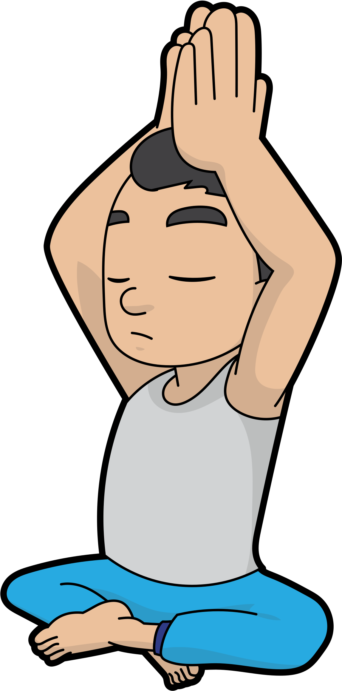 Open - Sitting (2000x2829), Png Download