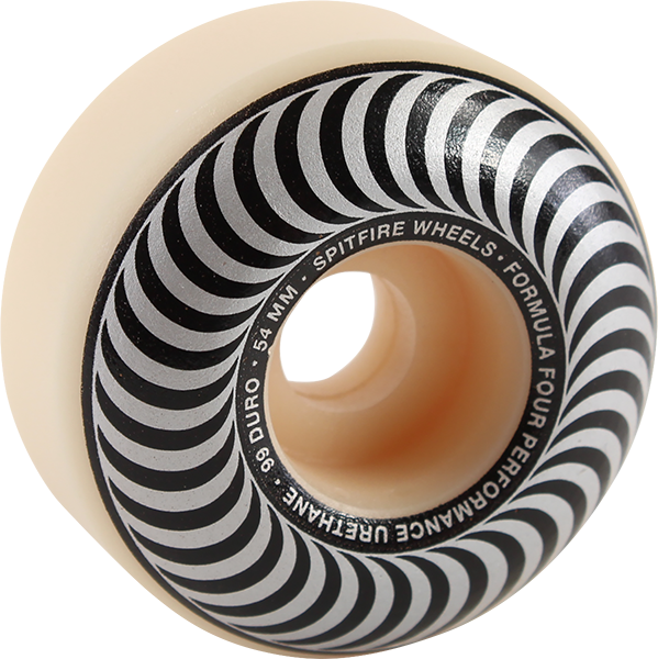 Sf F4 99a Classic Swirl 54mm Wht W/silver - Spitfire Classic 55mm (599x600), Png Download
