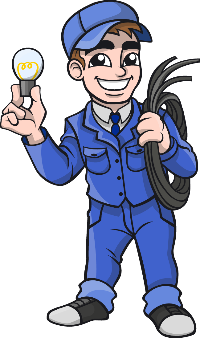Free Download Electrician Clipground Free Clip - Electrician Clipart (649x1097), Png Download