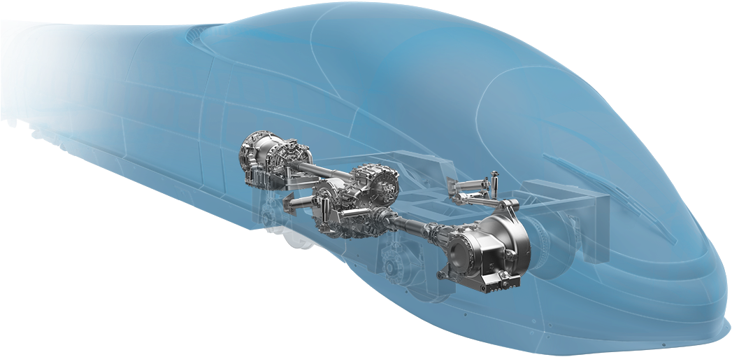 Zf Technology For Rail Vehicles - Rail Transport (1080x568), Png Download