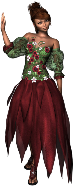 Cold Girl Png 3d (500x647), Png Download