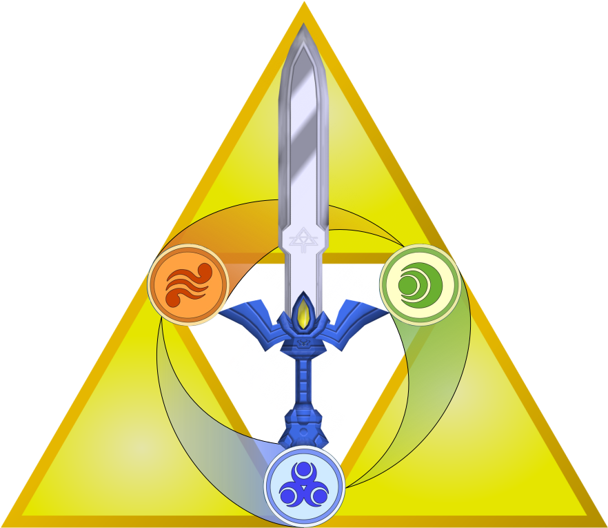 [oc] Wind Waker/deathly Hallows - Legend Of Zelda (1057x916), Png Download