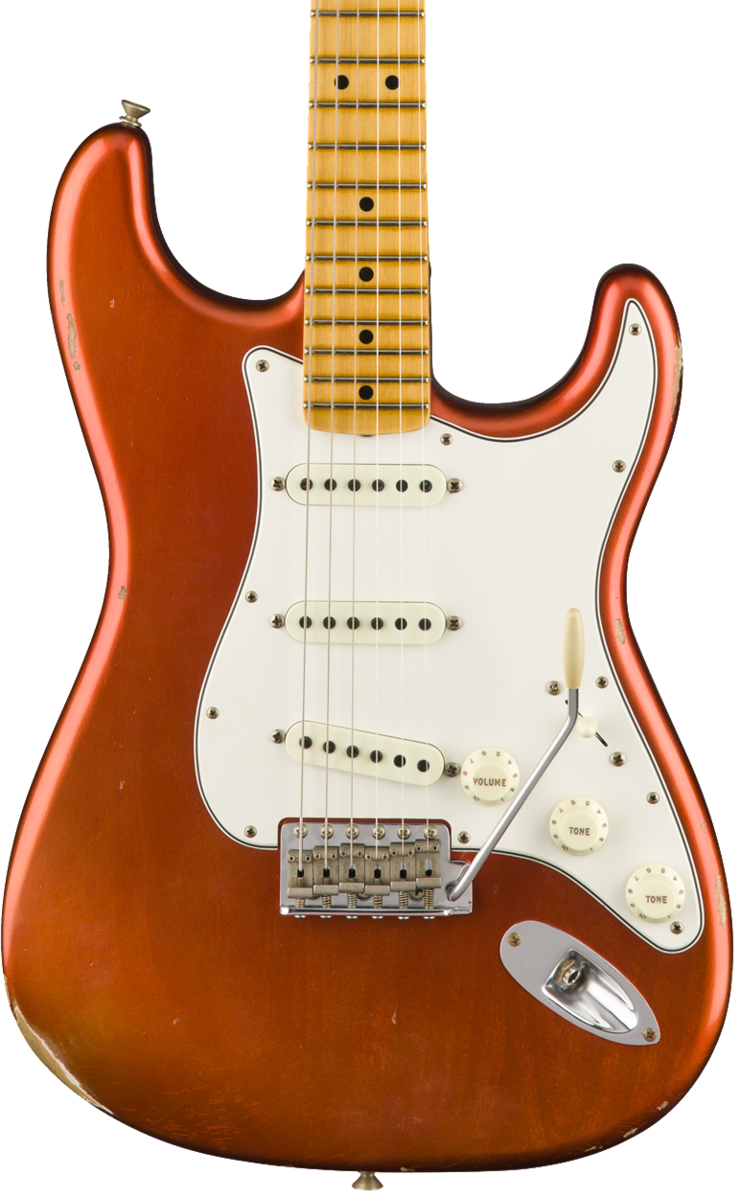 Fender Custom Shop 1968 Stratocaster - Fender Stratocaster (740x1198), Png Download