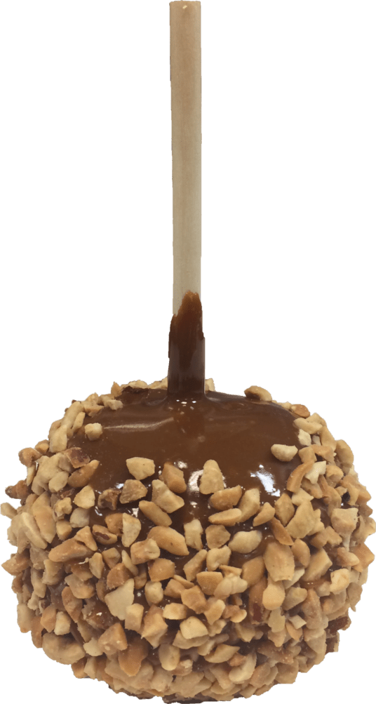 Caramel Apple Nutty Cut - Chocolate (536x1003), Png Download