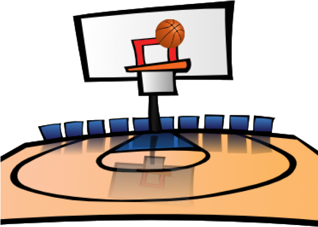 Clip Art Basketball Court (640x480), Png Download