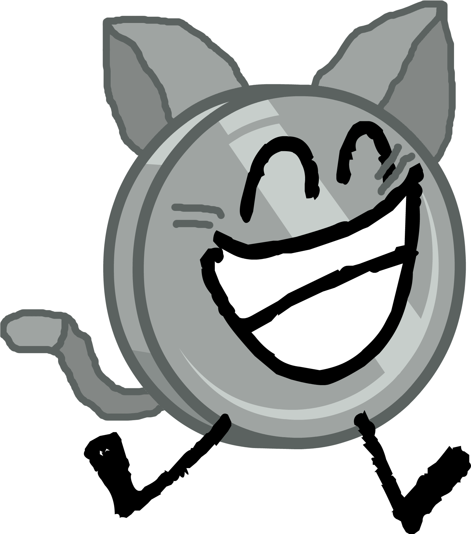 Cat Nickel - Fog - Nickel Bfb (1652x1926), Png Download