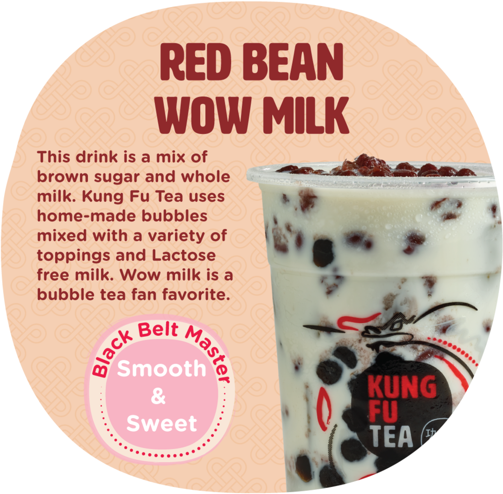 Redbeanback - Kung Fu Tea Cocoa Cream Wow (1000x1000), Png Download