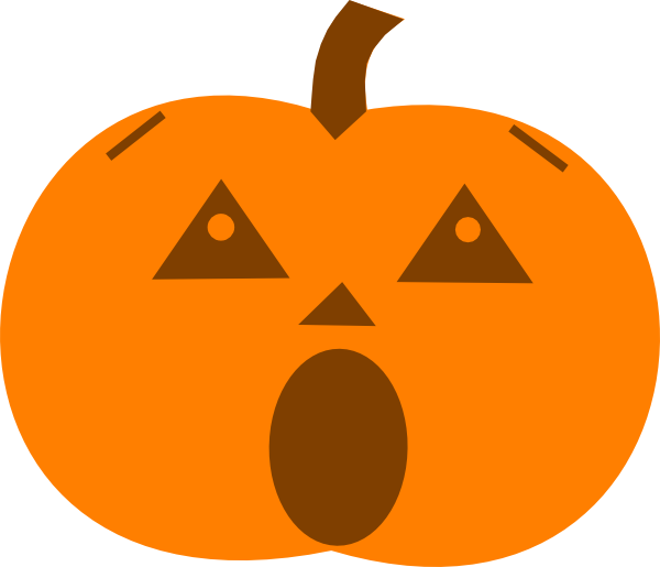 Orange Surprised Svg Clip Arts 600 X 515 Px (600x515), Png Download