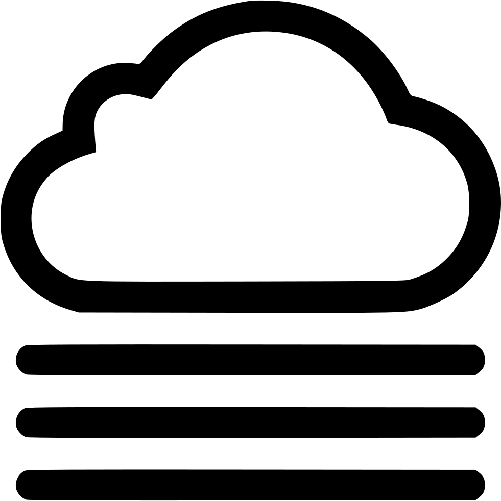Cloud Fog Comments - Icon (981x982), Png Download