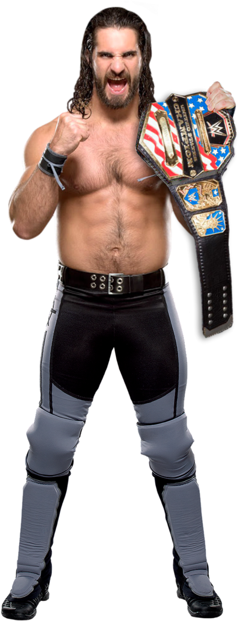 Seth Rollins Us Champion Png (592x1348), Png Download