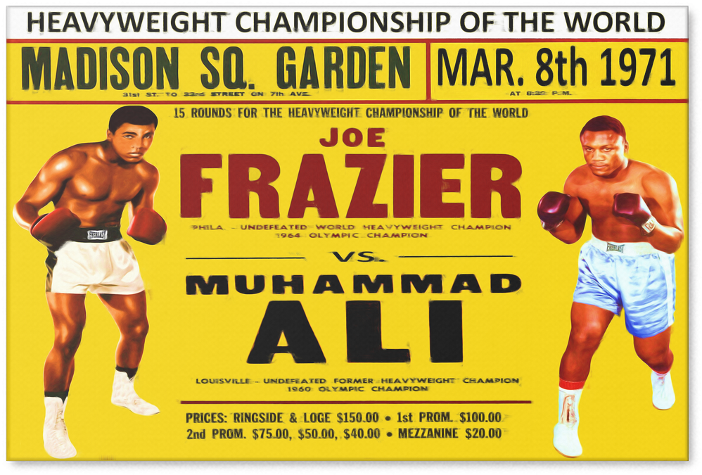 Ali Vs - - Anonymous - Ali Vs. Frazier Ii Poster, 1974 (1024x1024), Png Download