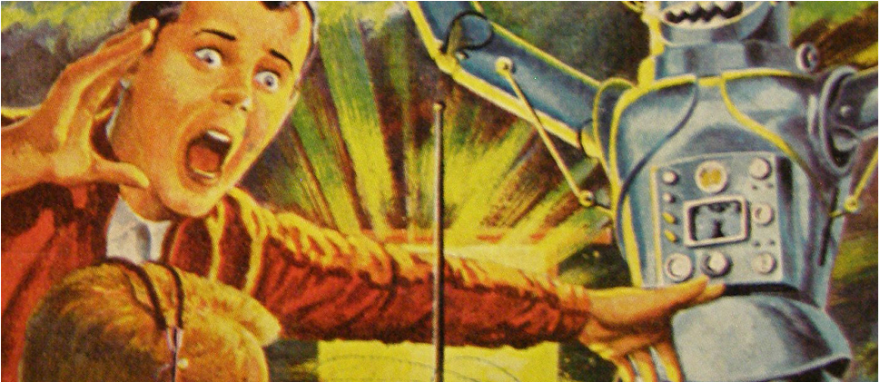 The World Is Ready For Music Made By Computers - Plays With Robots Flip Flops (1400x420), Png Download