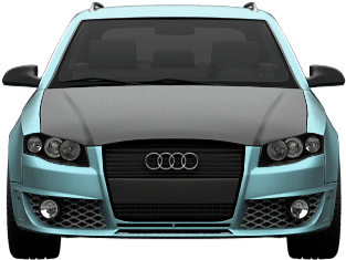 Audi A4'04 By Lorenzo Dennis Rodman - Audi A4 (1004x373), Png Download