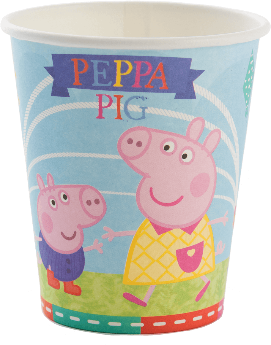 Download Peppa Pig Paper Cups PNG Image with No Background - PNGkey.com