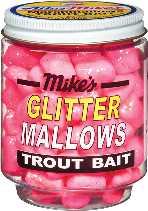 Glitter Mallow - Mike's Glitter Mallows Trout Bait - Pink Shrimp (576x792), Png Download