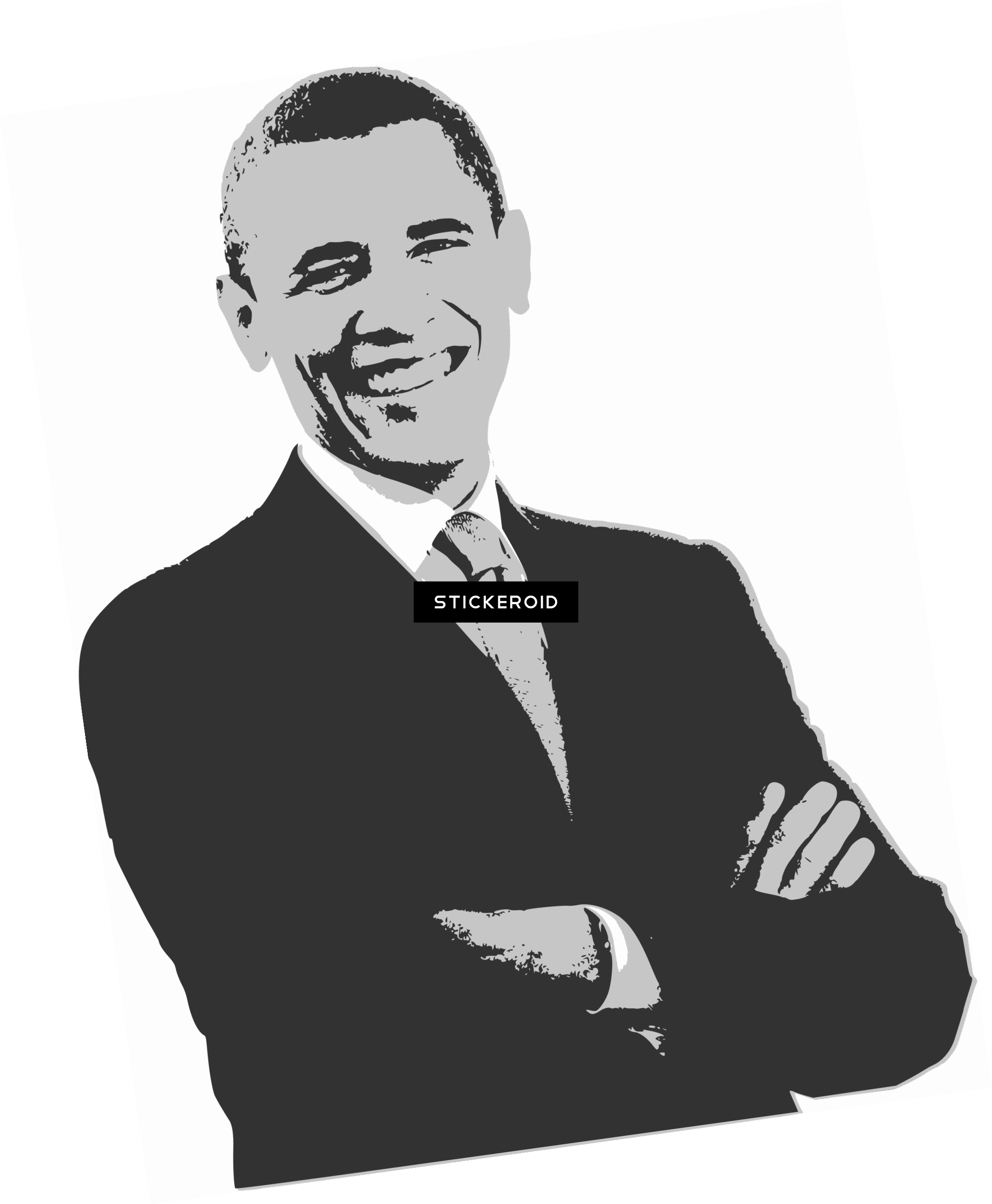 Barack Obama Celebrities - Barack Obama Clip Art (2170x2634), Png Download
