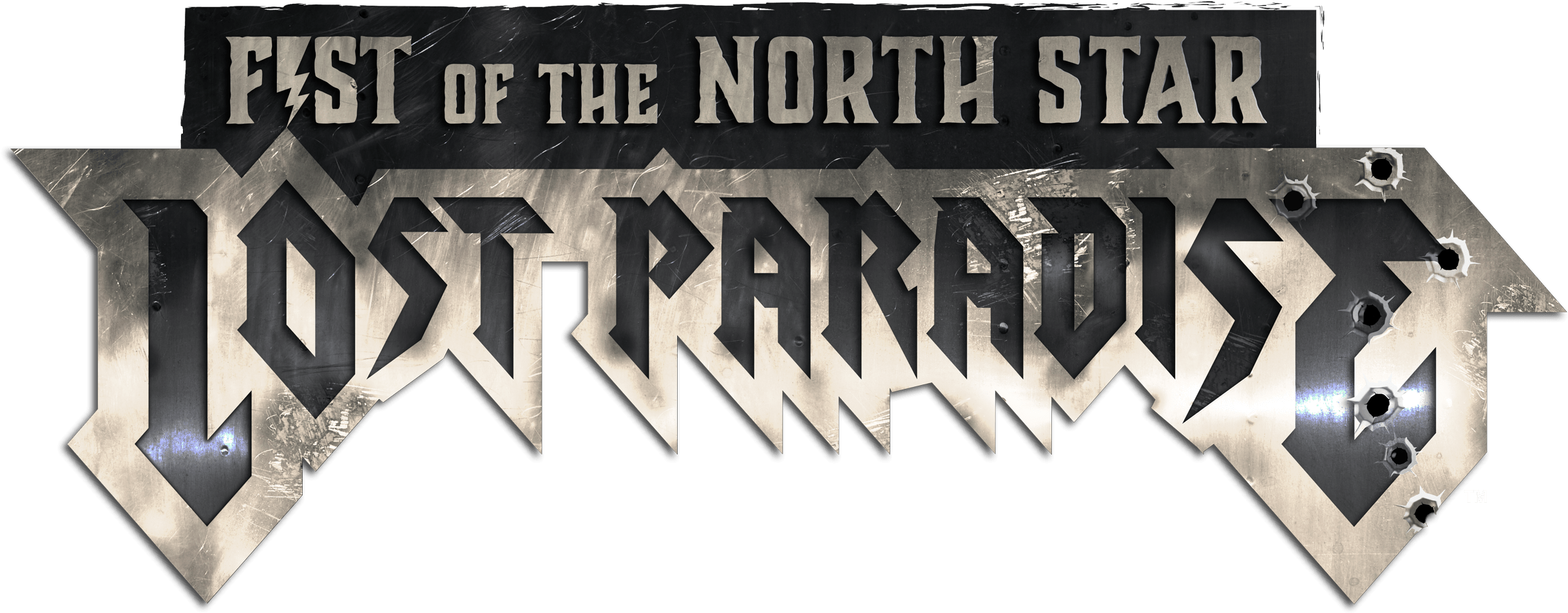 You - Fist Of The North Star Lost Paradise Logo Png (2800x1090), Png Download