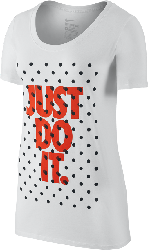 Nike Women's Boyfriend Shadow Dot Just Do It Short - Xs Nike T (960x960), Png Download