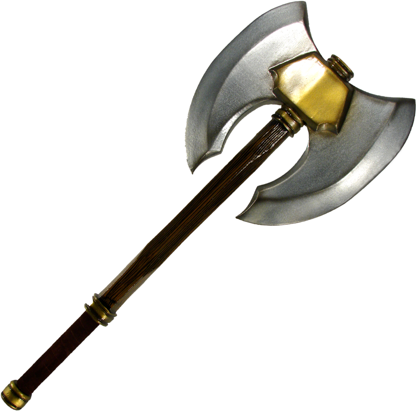 Double Headed Battle Axe - Axe (850x850), Png Download