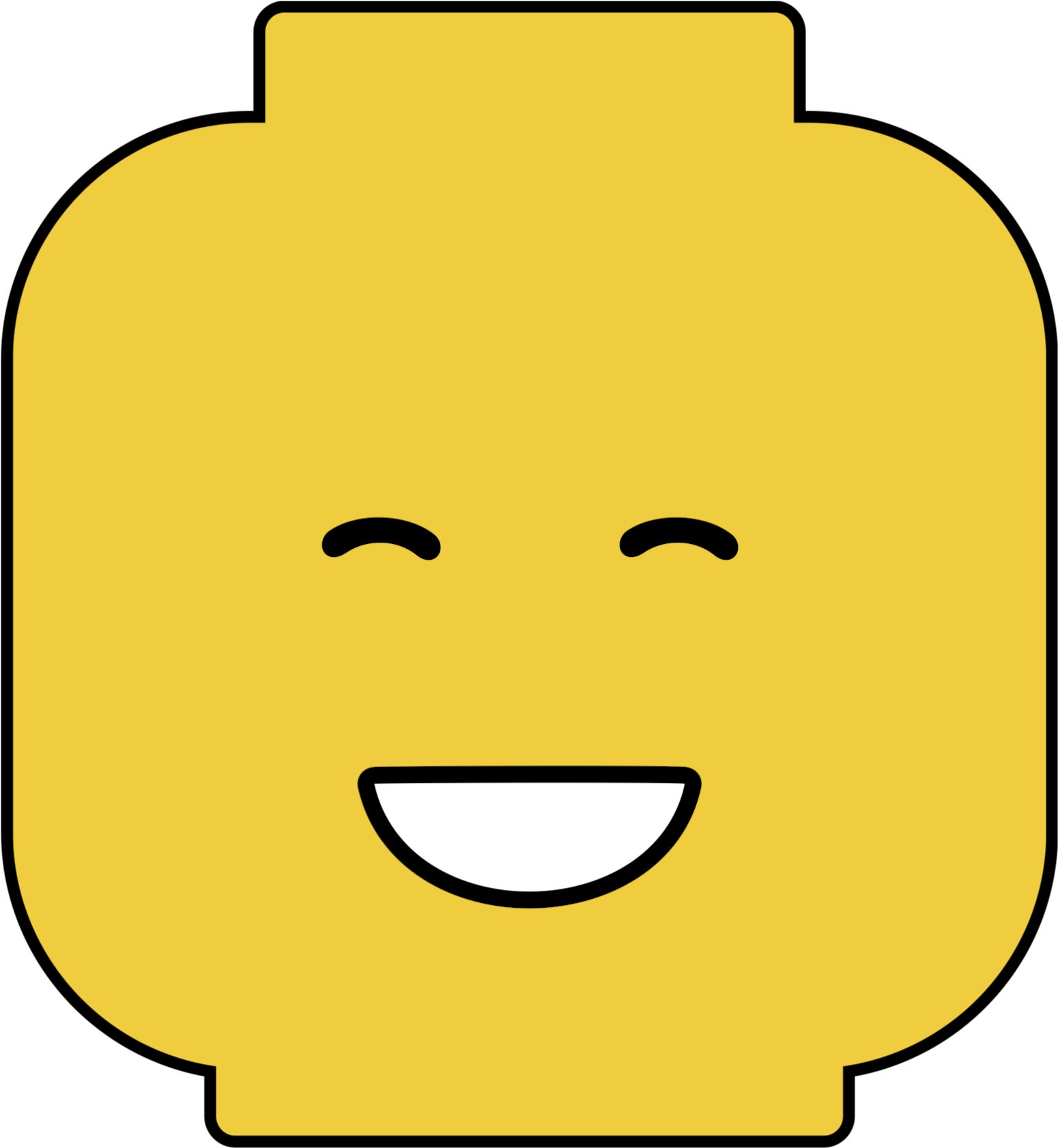 Lego Party Games, Lego Birthday Party, 7th Birthday, - Lego Man Head Printable (1736x1736), Png Download