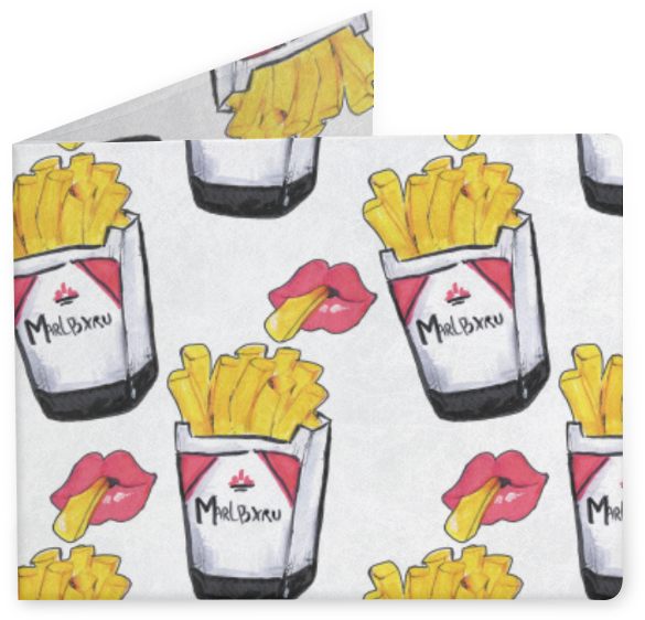 Carteira Fumando Batata Frita De Veado Haterna - French Fries (800x800), Png Download