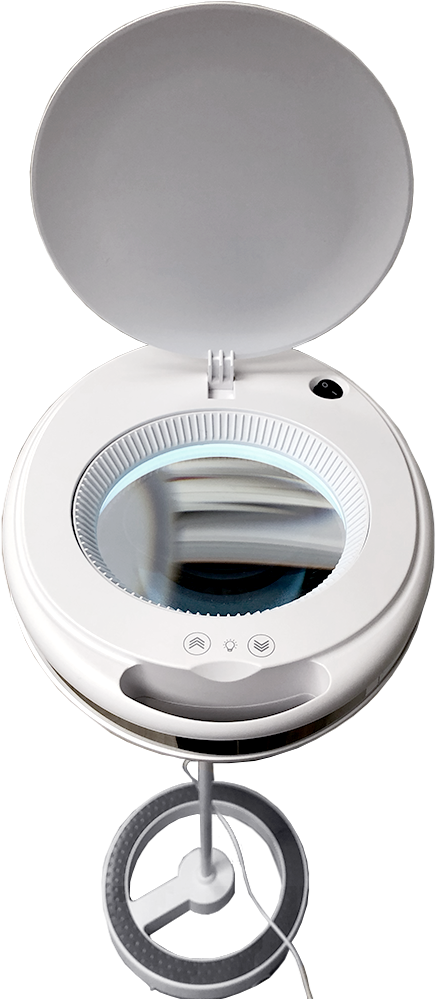 Magnifying Led Floor Lamp - Circle (1000x1000), Png Download