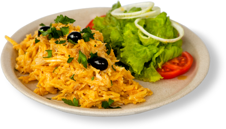 Prato Confecionado Na Hora, Com Bacalhau Demolhado - Spanish Rice (750x420), Png Download