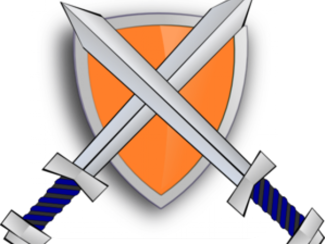 Sword Clipart Shield - Cartoon Sword And Shield (640x480), Png Download