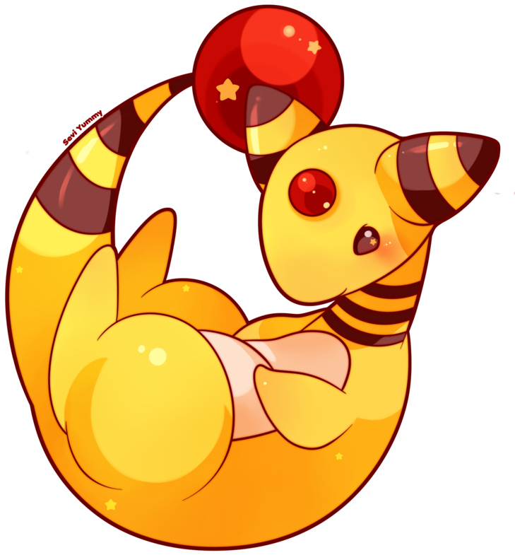 C-couple Hits Then I Sway - Ampharos Cute (800x800), Png Download