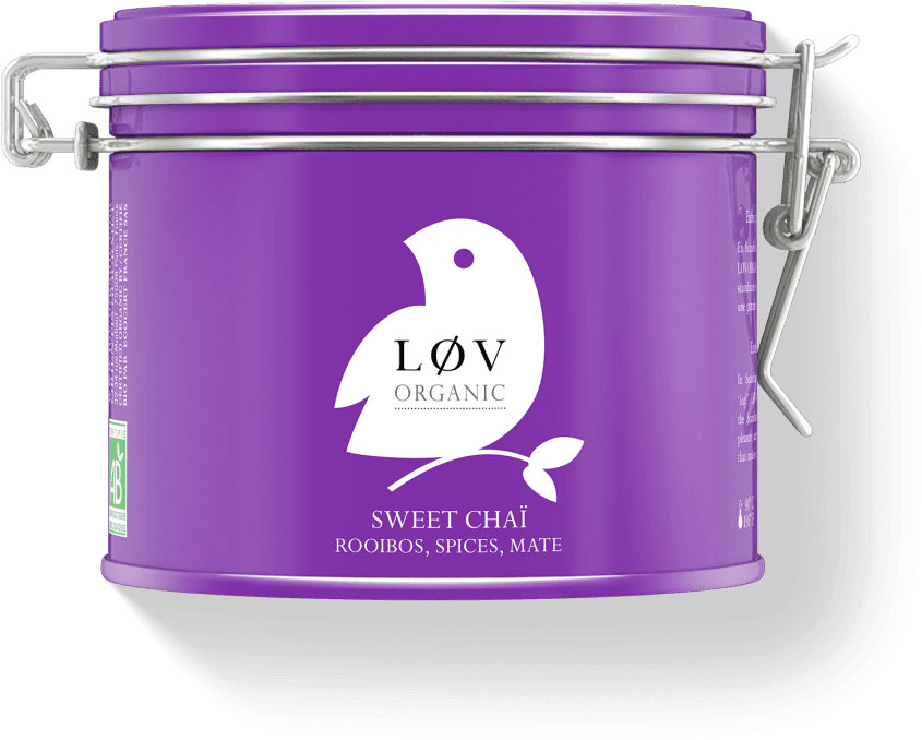Sweet Chaï Metal Tin - Lov Organic (900x700), Png Download