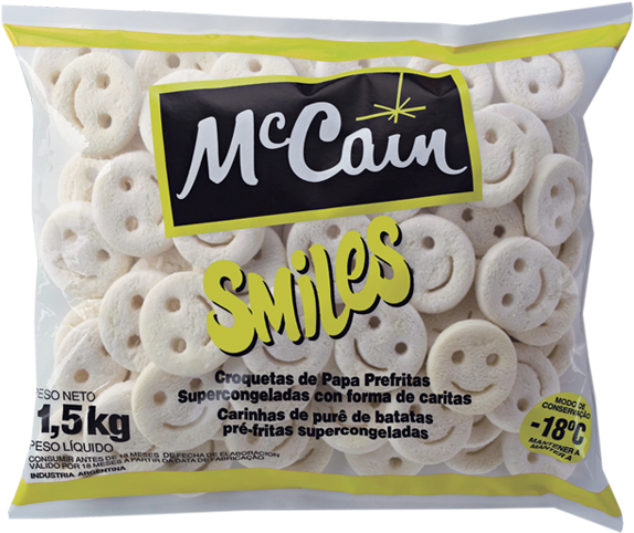Dados Técnicos - Mccain Smiles Potatoes - 26 Oz Bag (600x600), Png Download