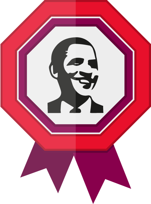 Speechen Als Obama - Medal (508x685), Png Download
