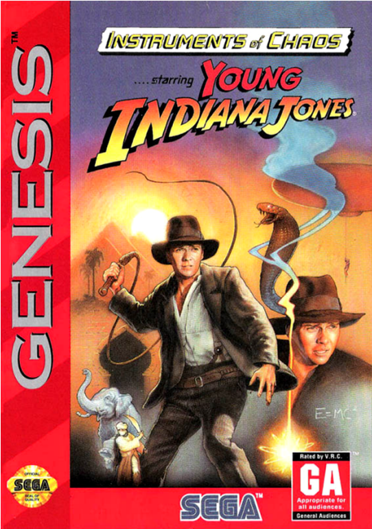 Instruments Of Chaos Starring Young Indiana Jones Iso - Instruments Of Chaos Starring Young Indiana Jones Sega (768x768), Png Download