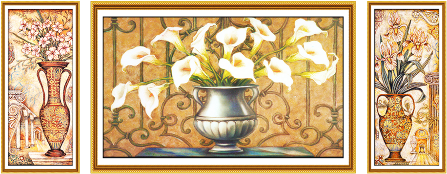 Rich Calla Lily Triple - Entryway (1024x453), Png Download