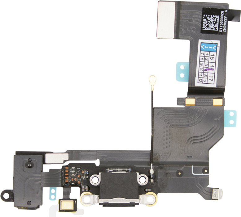 Iphone Se Black Lightning Connector And Headphone Jack - Dock Connector (1200x1200), Png Download
