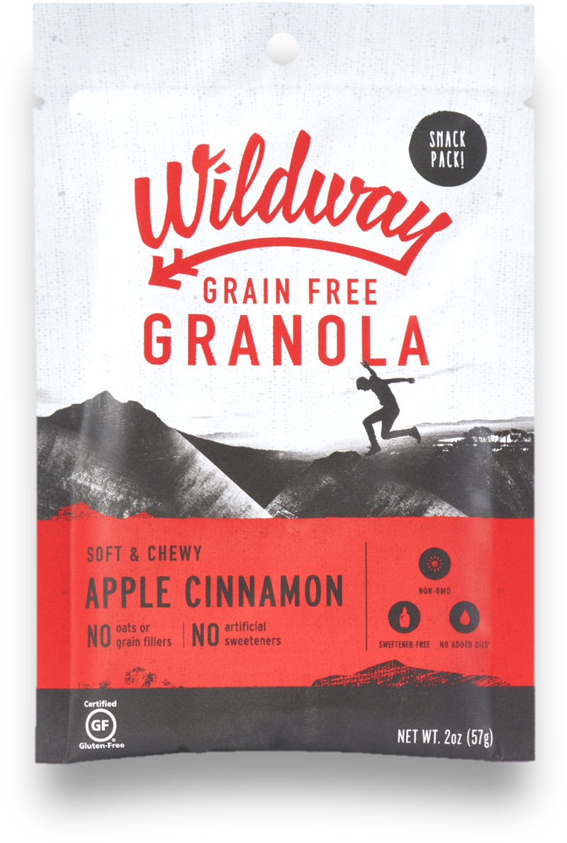 Grain-free Granola Snack Pack - Wildway Grain-free Instant Hot Cereal: Cinnamon Roll (1205x1240), Png Download