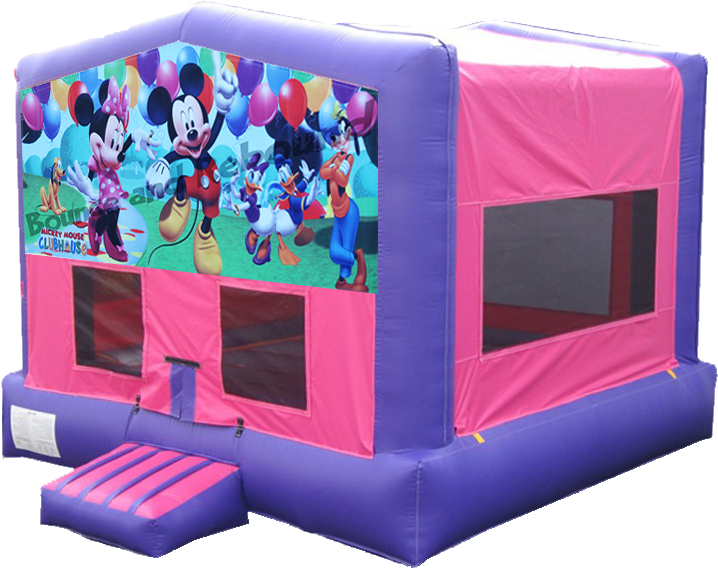 Minnie Mouse Bounce House (798x692), Png Download