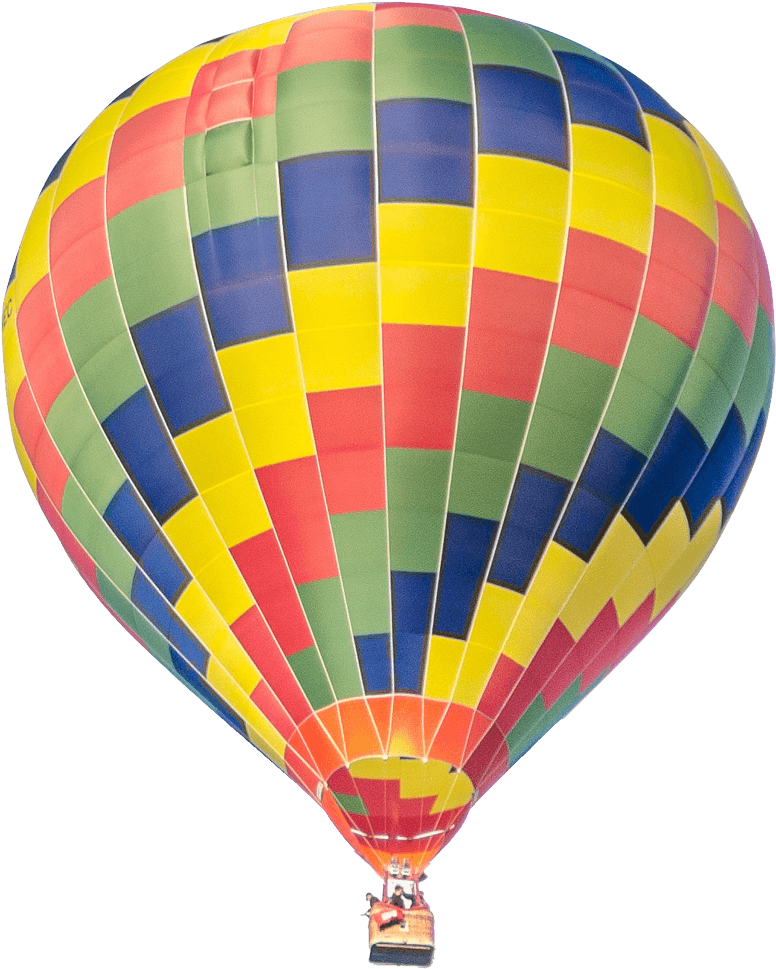 Hot Air Balloon Rides - Shapes And Colors Learning Book (800x998), Png Download