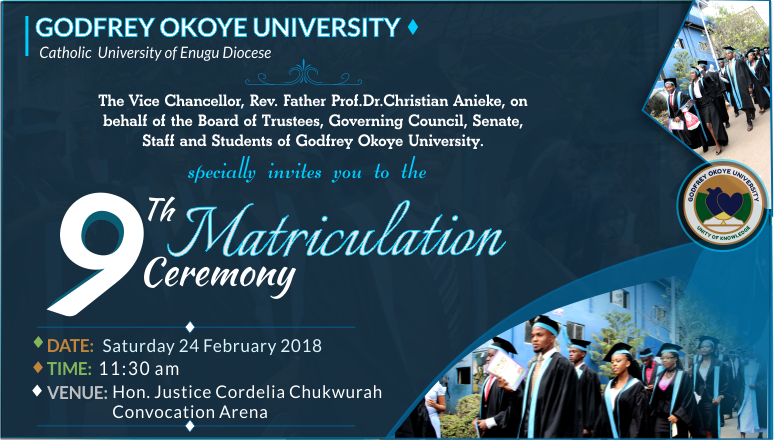 Godfrey Okoye University 9th Matriculation Ceremony - Highland Intrigue [book] (774x440), Png Download