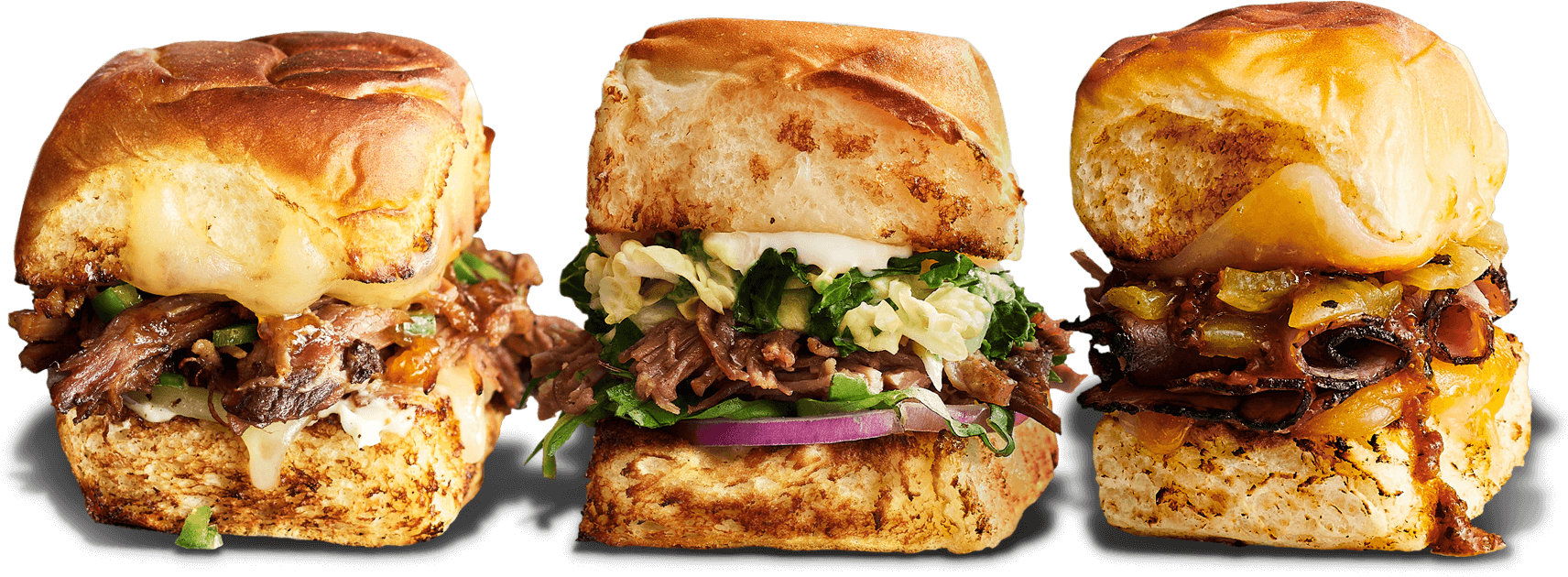 Austin-eatery Menu - Aloha Brisket Sliders Schlotzsky's (2232x660), Png Download